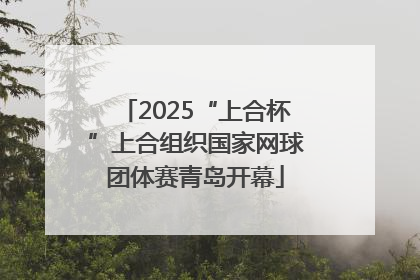 2025“上合杯”上合组织国家网球团体赛青岛开幕