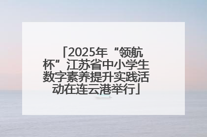 2025年“领航杯”江苏省中小学生数字素养提升实践活动在连云港举行
