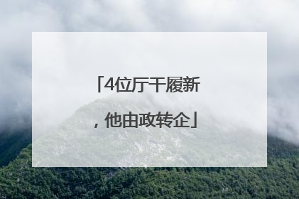 4位厅干履新，他由政转企