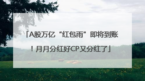 A股万亿“红包雨”即将到账！月月分红好CP又分红了